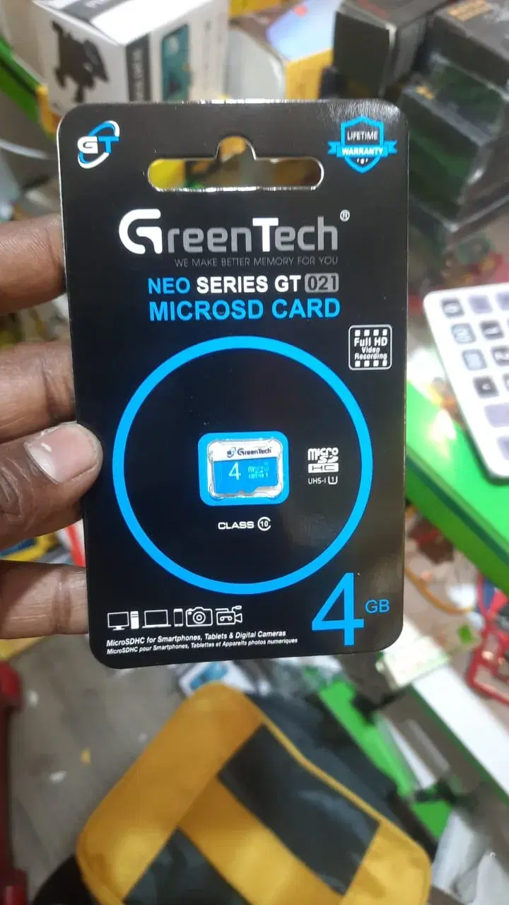 Green Tech 4GB Micro SD Memory Card by Robotek