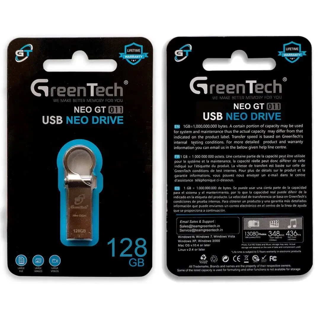 Green Tech Neo GT 011 USB Neo PenDrive 128GB by Robotek