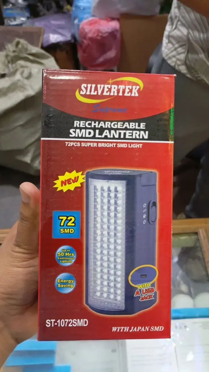 Rechargable Smd Light With 72Smd Silvertek ST-1072SMD 24 hrs battery backup