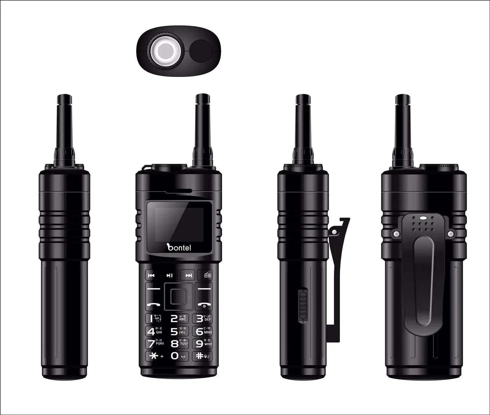Bontel EXPLORER 200 Basic Dual Sim Mobile Phone 1500mAh Dual Sim Big Battery with Flashlight, MP3, MP4 Wireless FM Radio Keypad Phone l 1 Year Warranty