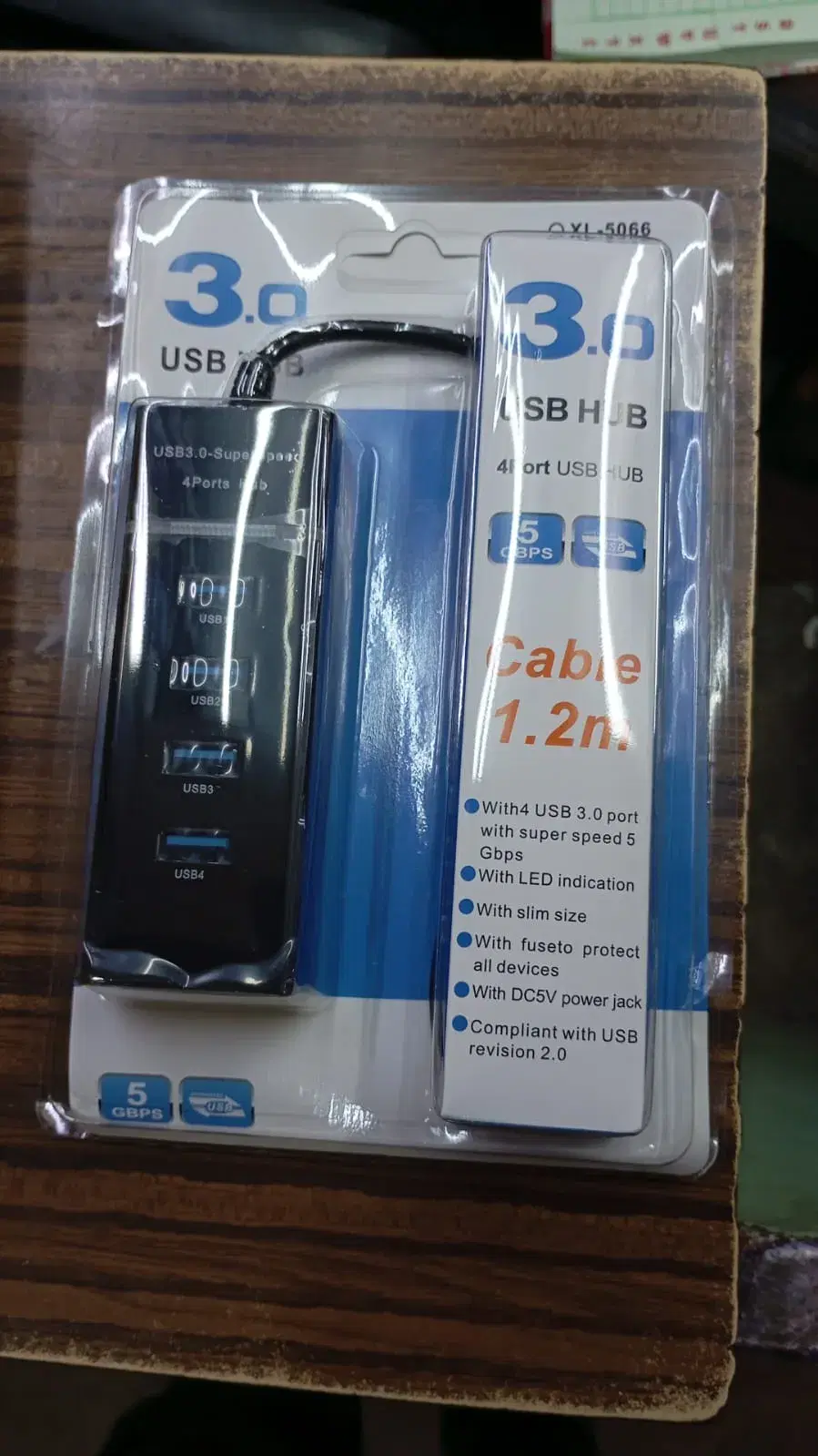 4 Port 3.0 Usb Hub | Black White USB 3.0 Hub With LED Indicator
