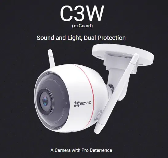 Ezviz C3W Outdoor Two Way Speaking, Sound and Light, Dual Protection