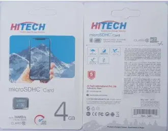 HI-TECH Memory Card 4 GB with Package