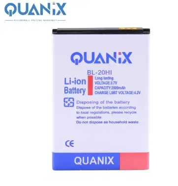 Quanix Rechargeable Li-ion Polymer 2000 mAh ITEL A23 / 20HI Battery
