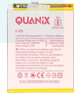 Quanix Rechargeable 3160 mAh Battery For Vivo Y66/Y69 / BB9