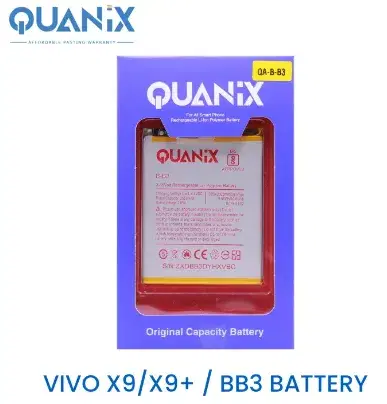 Quanix Rechargeable Li-ion Polymer 2600 mAh Vivo X9/X9+ / BB3 Battery