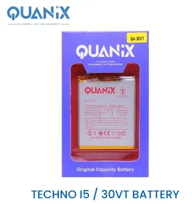 Quanix Rechargeable Li-ion Polymer 3050 mAh Techno I5 / 30VT Battery