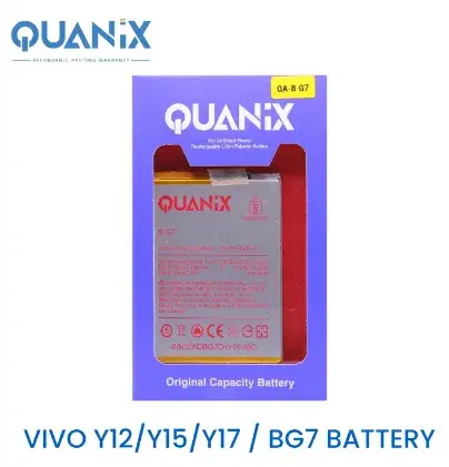 Quanix Rechargeable Li-ion Polymer 5000 mAh Vivo Y12/Y15/Y17 / BG7 Battery