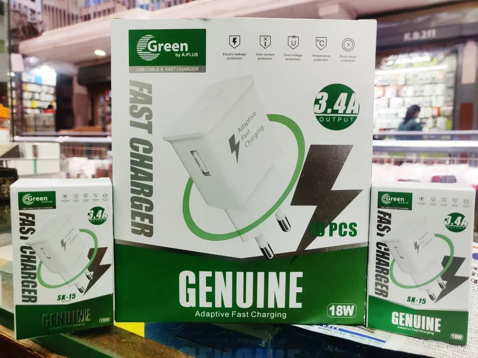 Sk 15 Green Charger 18 W Dock Only Fast Charger