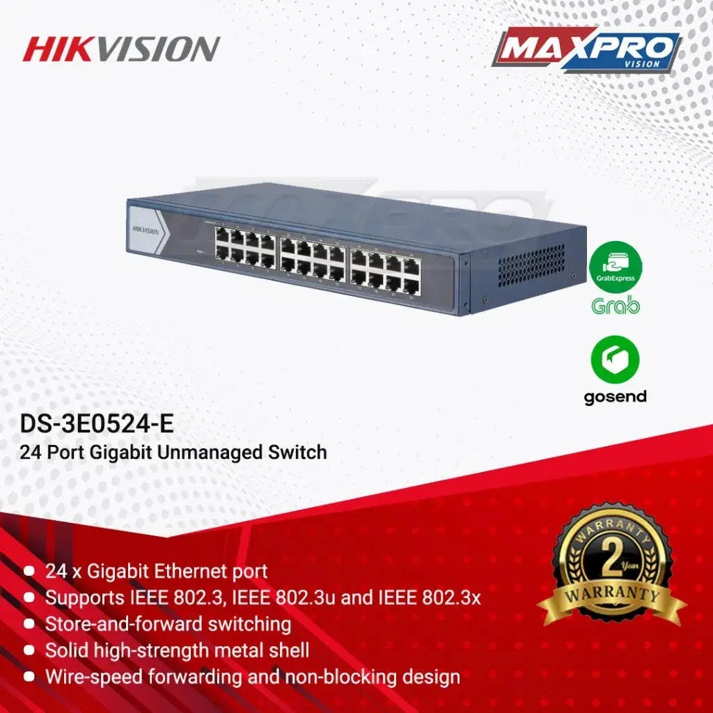 Hikvision 24 Port Gigabit Switch DS-3E0524-E