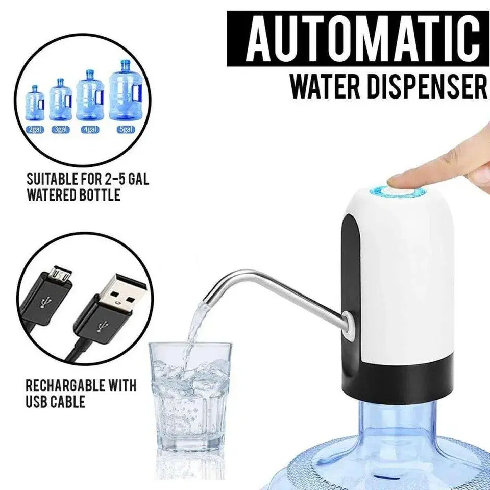 Electric Water Pump,USB Rechargeable,Automatic Drinking Water Dispenser,Built-in Lithium Battery for Camping,Water Dispenser,Water jug