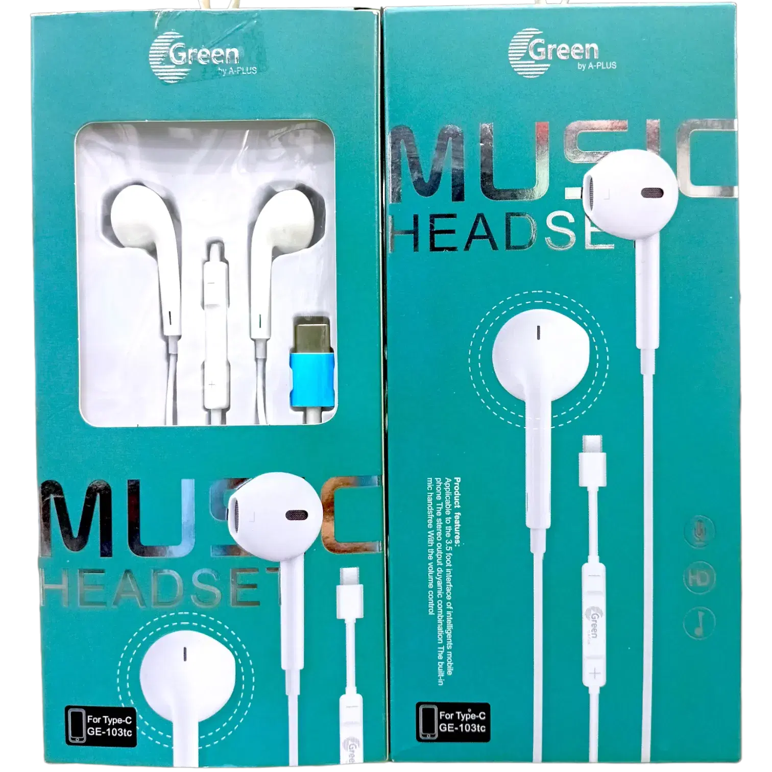 GREEN TYPE C GE 103TC EARPHONE
