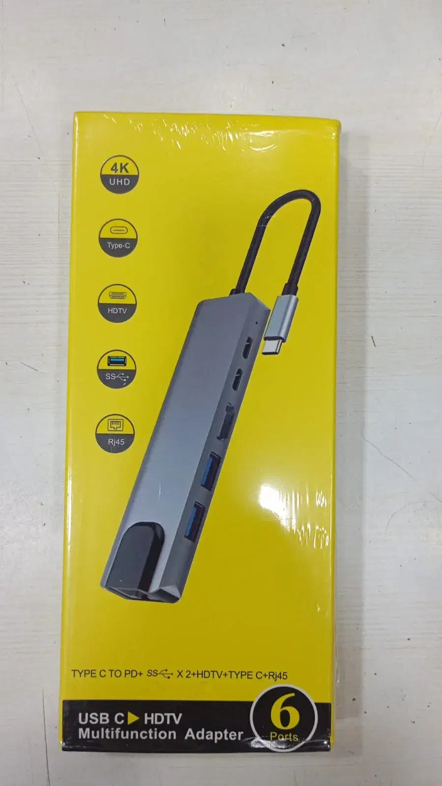 USB-C to HDTV Multifunction adapter With 6ports