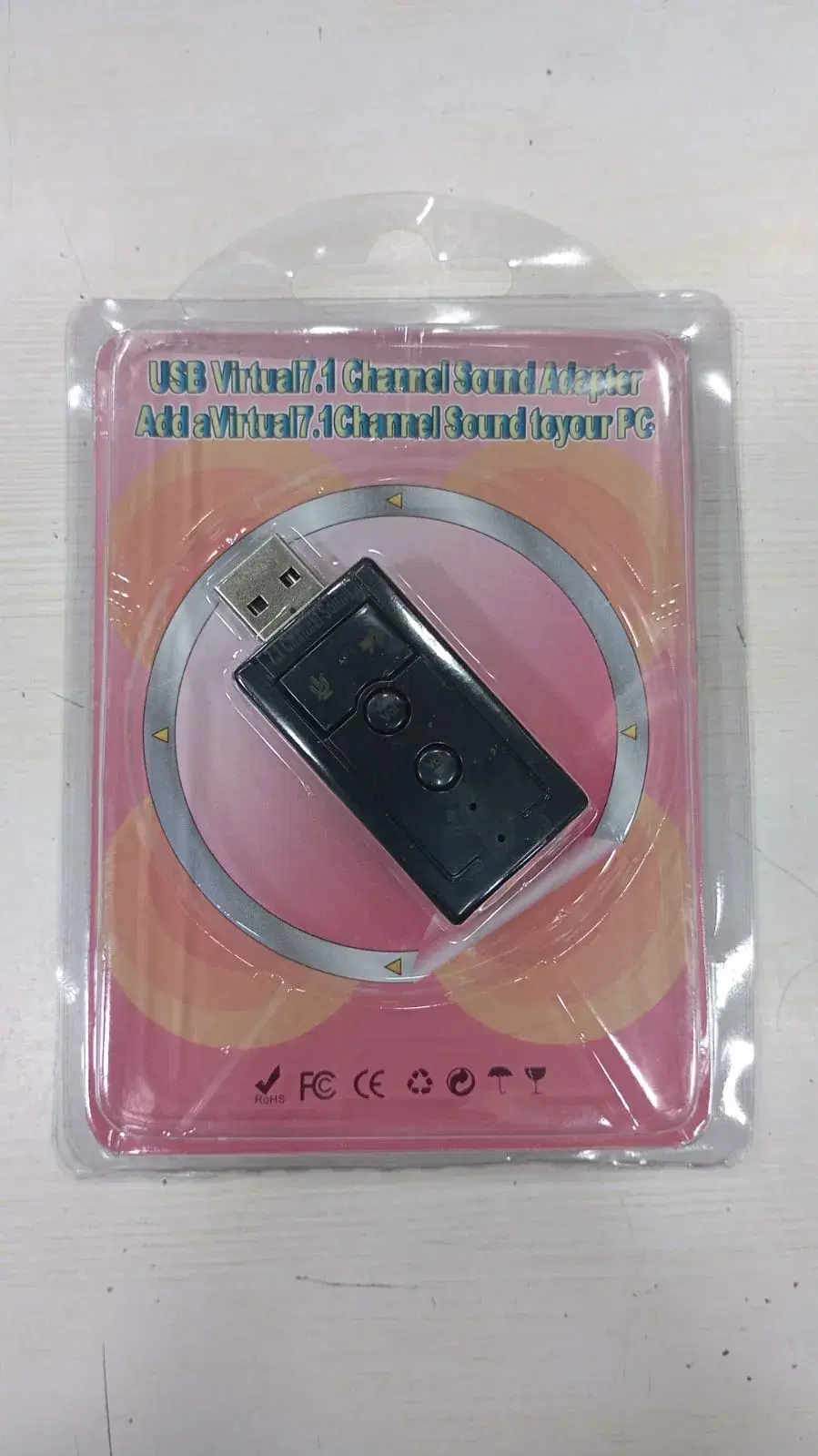 USB 7.1 Channel 3D Stereo Audio External Sound Card Adapter