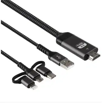 3 In 1 Cast Phone To HDTV HDMI Cable 1 Ratings1 Answered Questions