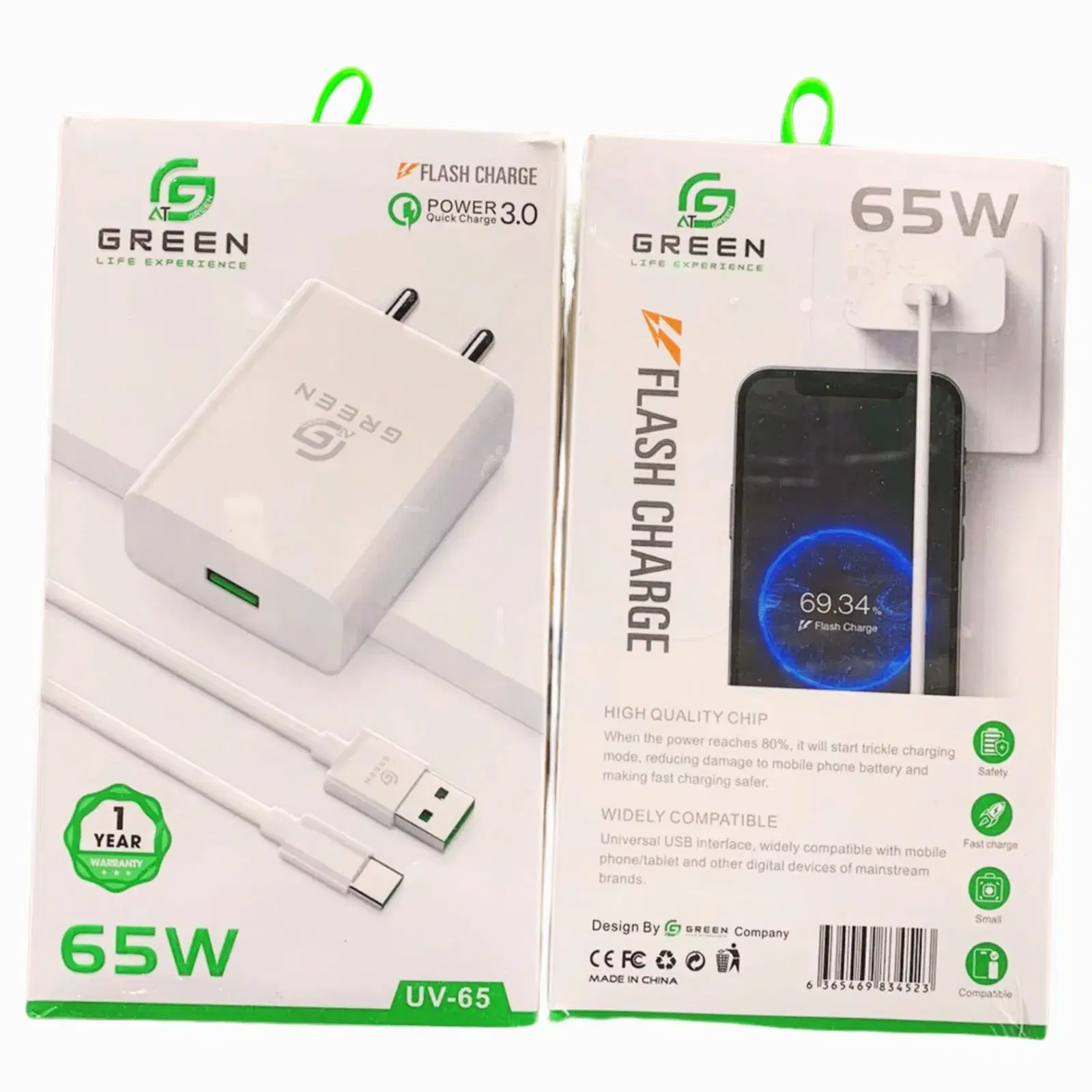 GREEN UV 65 TYPE C CHARGER