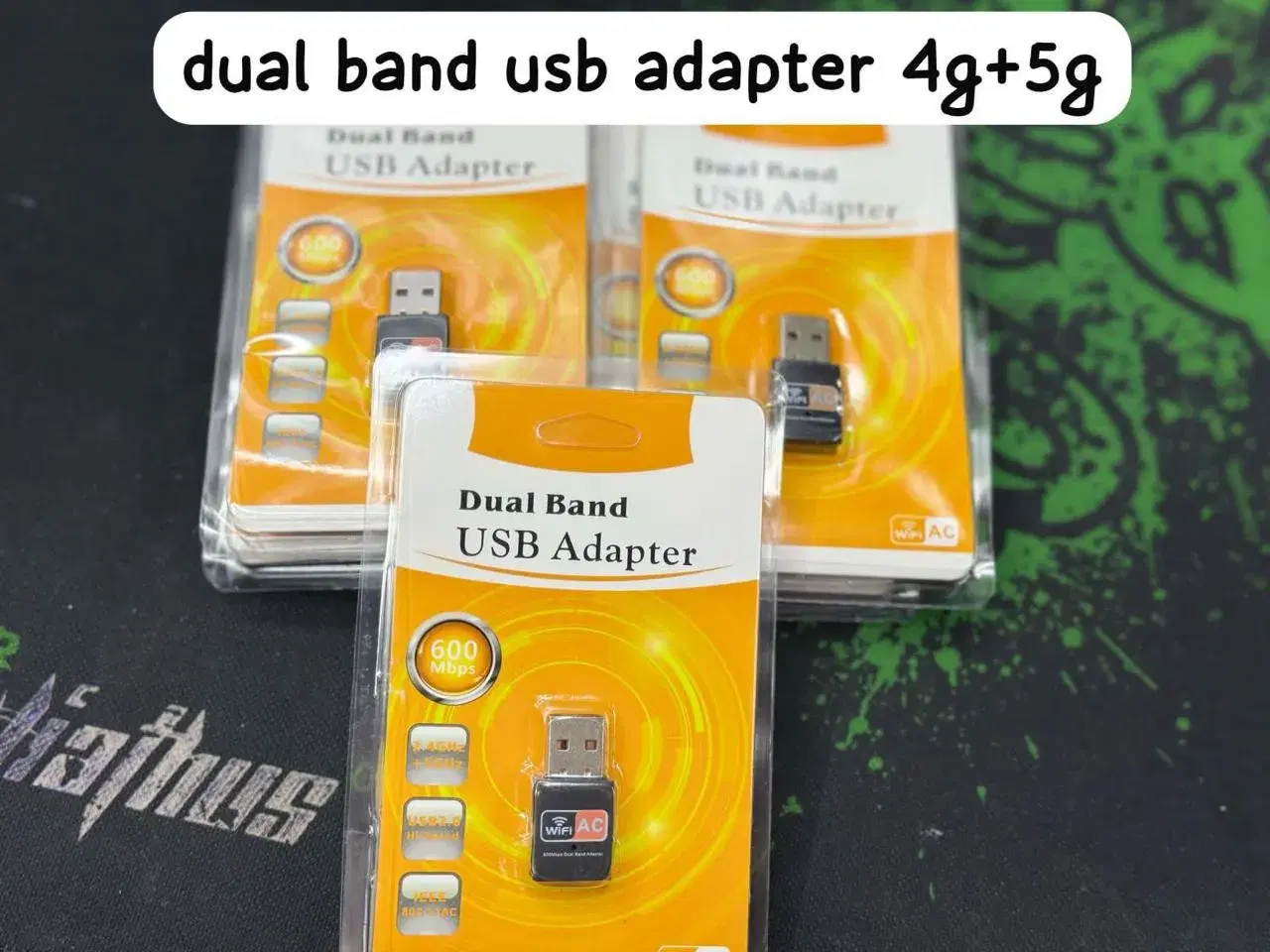 USB 4G+5G Wireless AC600M Dual Band 802.11ac Wifi Adapter Wi-fi Network USB Adapter 600 Mbps