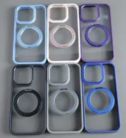 Iphone Metal Frame CASE with 360 DEGREE stand AND MAGSAFE CHARGING COMPATIBLE ll Available mode are in Description ll