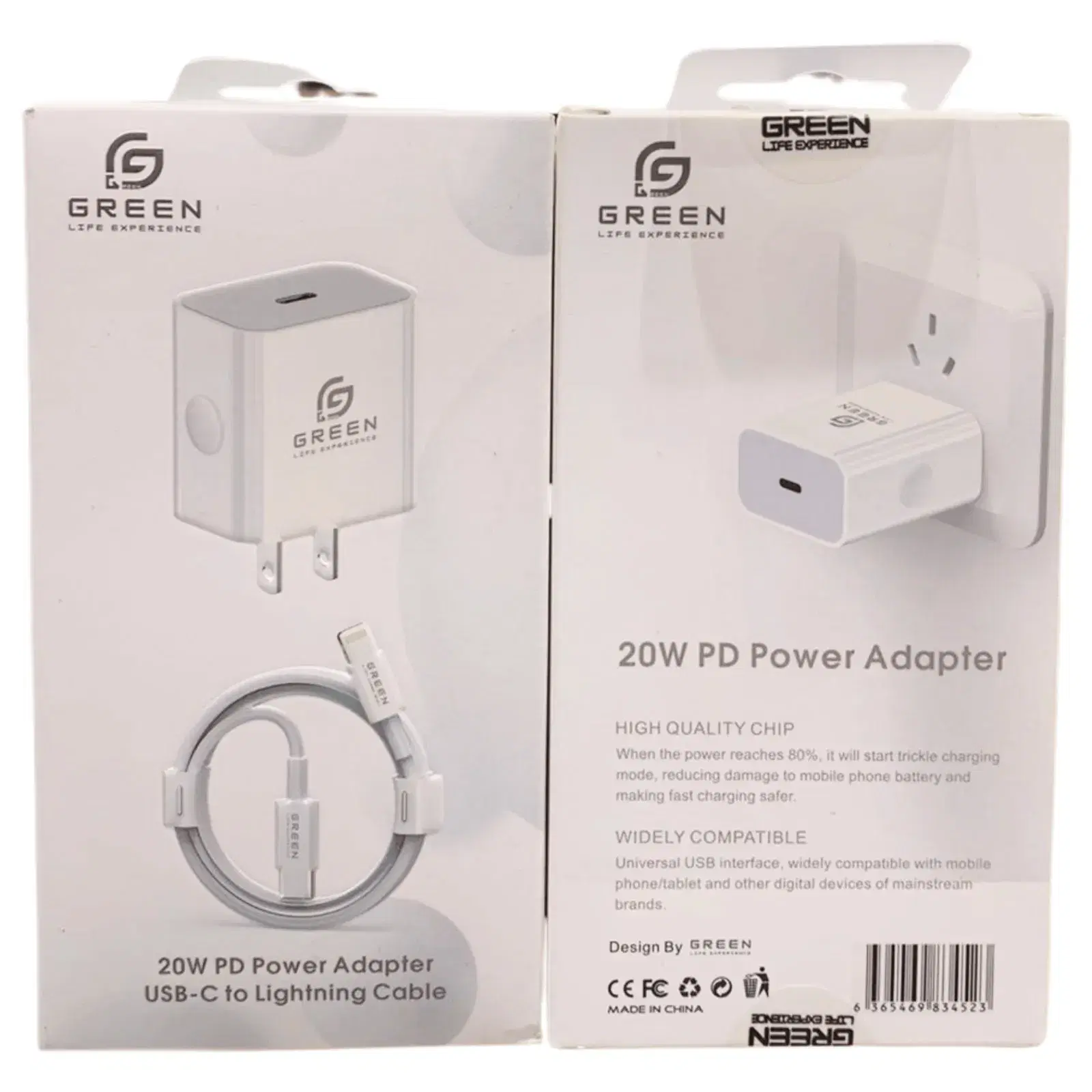 GREEN IPHONE 2 PIN CHARGER