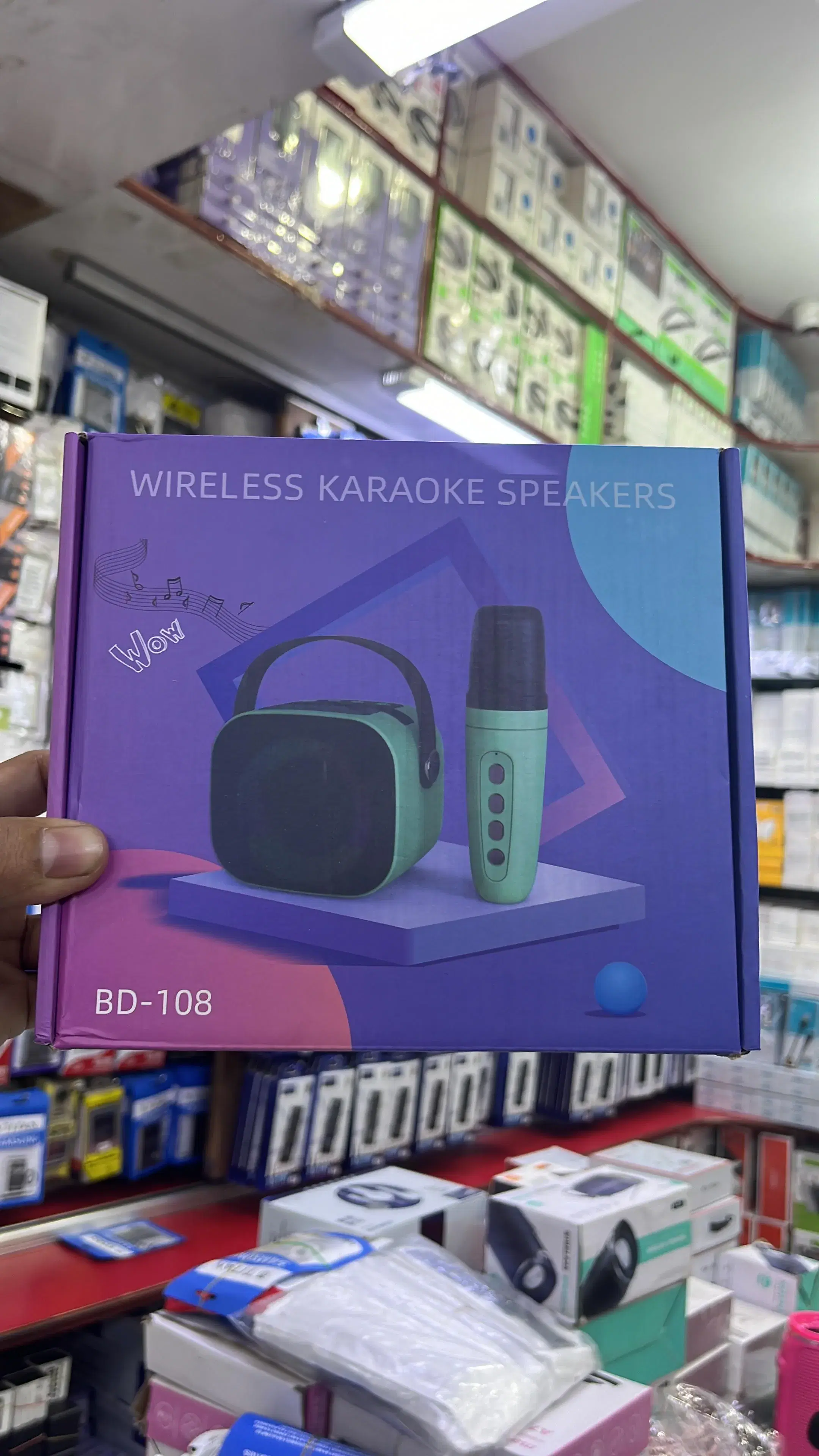 Wireless Karaoke Speaker BD-108 with mic