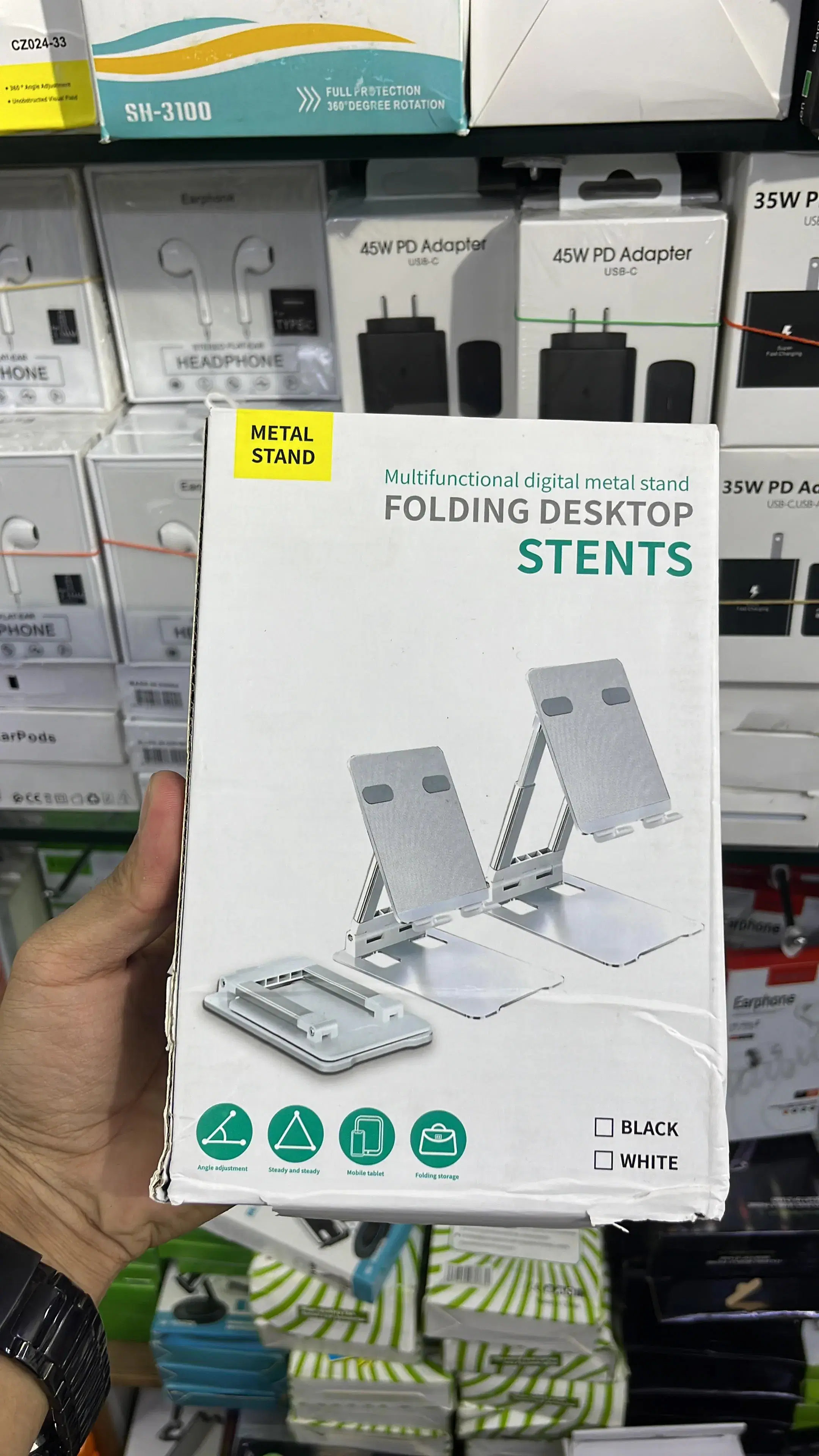 Multifunctional Digital metal Stand Folding Desktop Stents