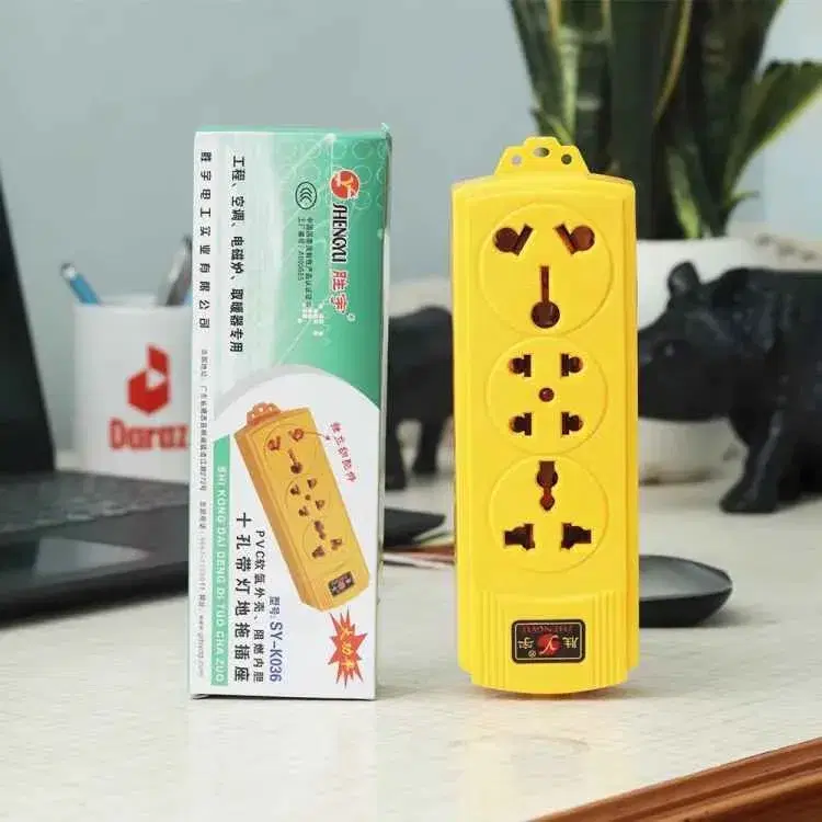 4 Port Heavy Duty Power Electric Multipurpose 6000W Wireless Multiplug/Extension Board Extra Heavy 16A