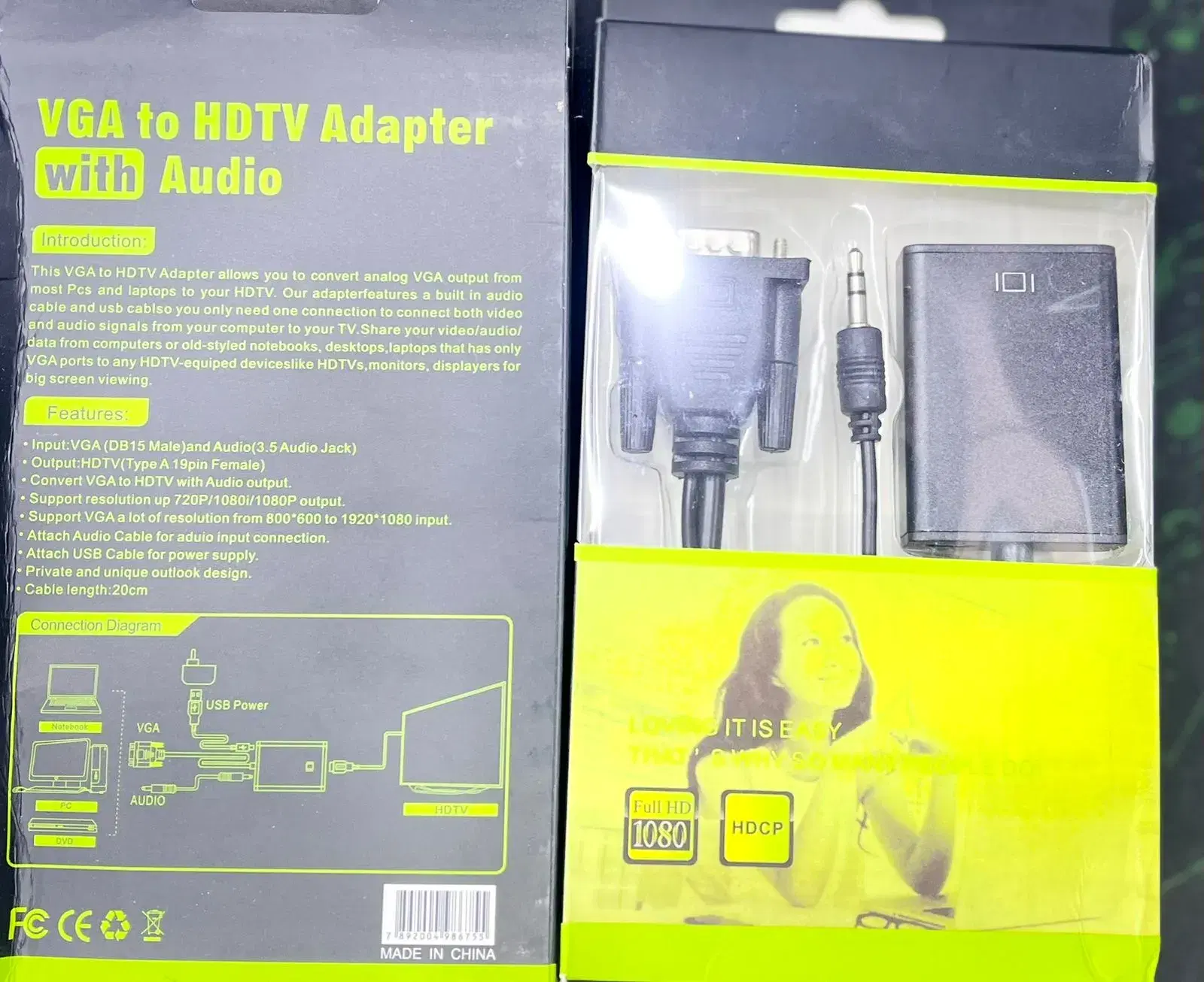 Vga to hdmi adaptor by Alpha Store