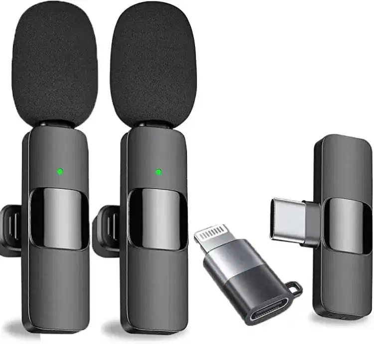 K9 Single Wireless Collar Clip Professional Microphone For Live, Video, Sound Recorded for Type-C