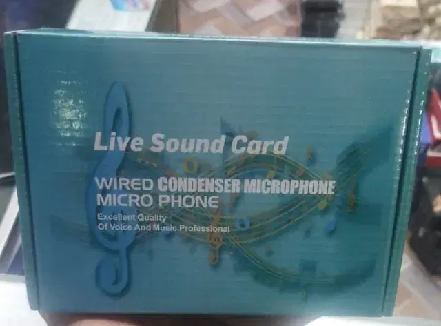 Live soundcard wired condenser micophone by Alpha Store