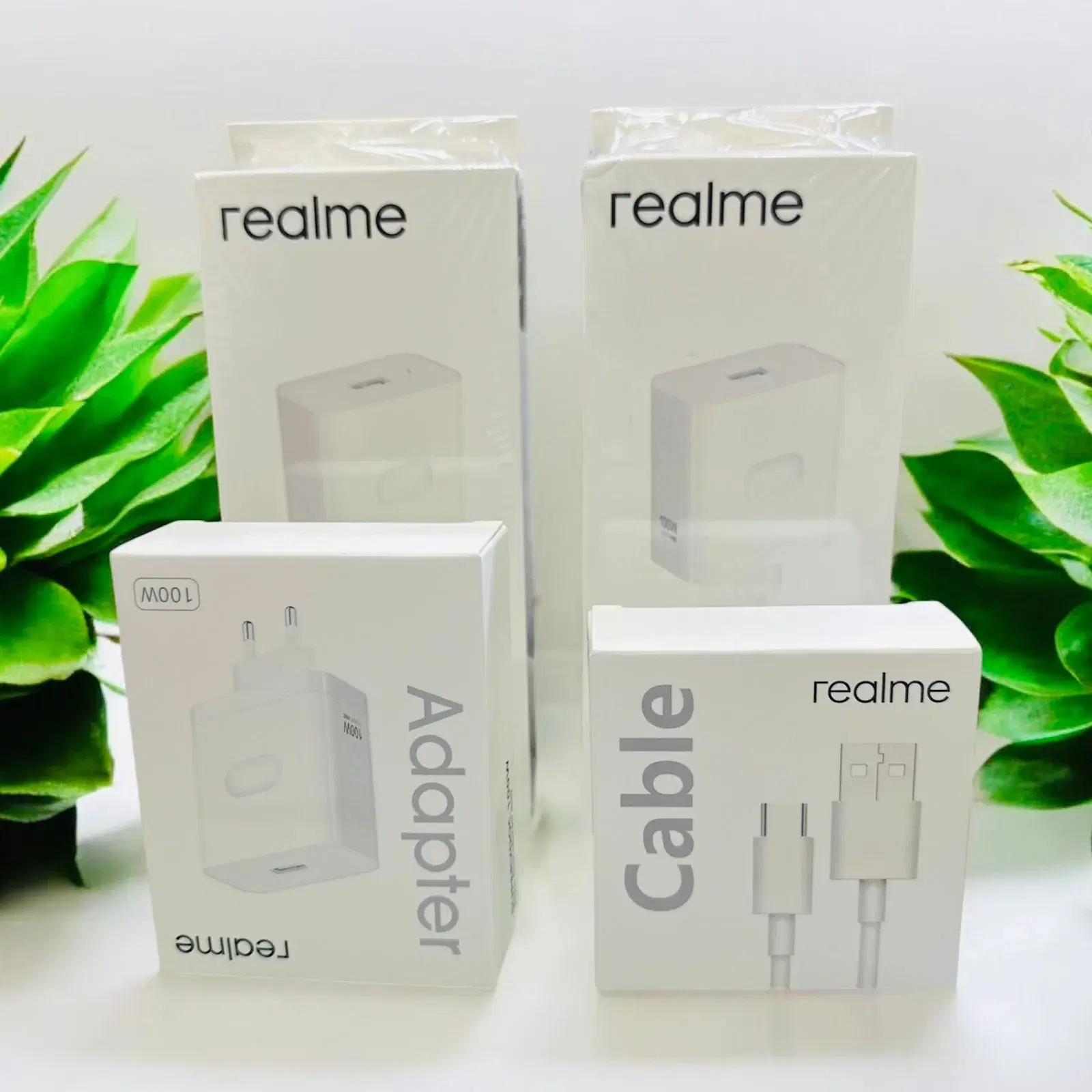 Realme 100 W Power Adapter and Cable