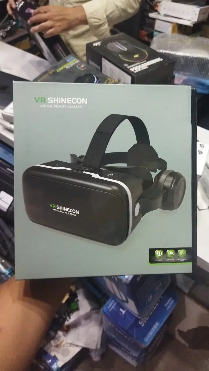 Original Virtual Reality VR Glasses Stereo Google Cardboard BOX Headset Helmet Watch 3D Video&Game for Cellphone Wireless Rocker
