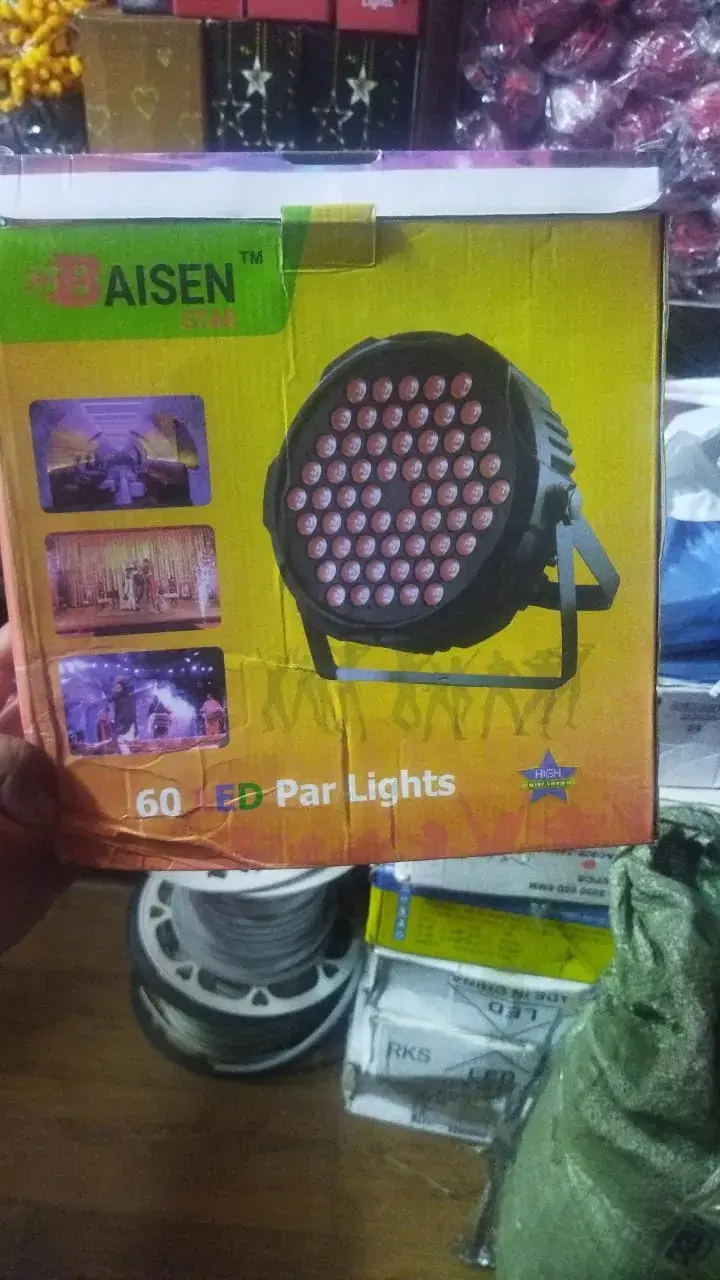 60 LED Par Lights | DJ Disco Stage Light with Metal Body