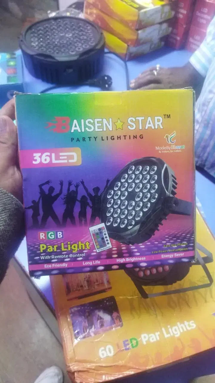 36 LED RGB Par Light with Remote Control | Party Lighting