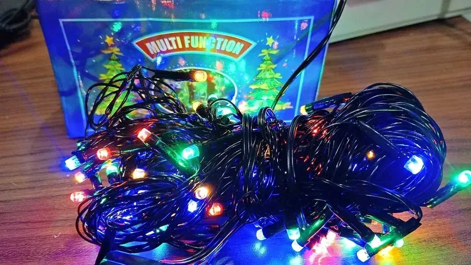 Jhilimi Batti Tihar light 100 LED Multicolor light 10 meter