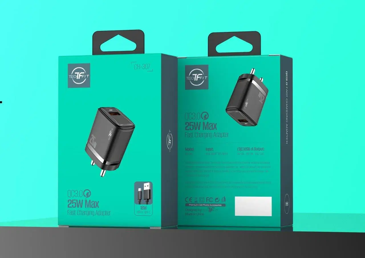 TechFit CH-307 25W Max Fast Charging Adapter