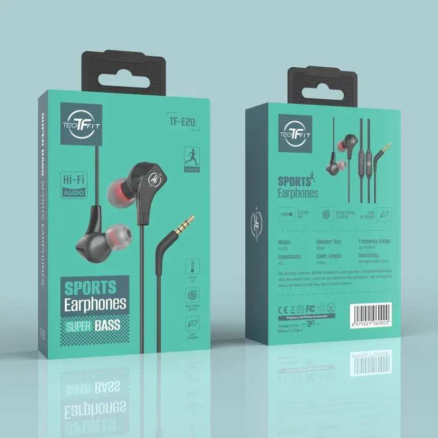 TechFit TF-E20 Sports Earphones Super Bass
