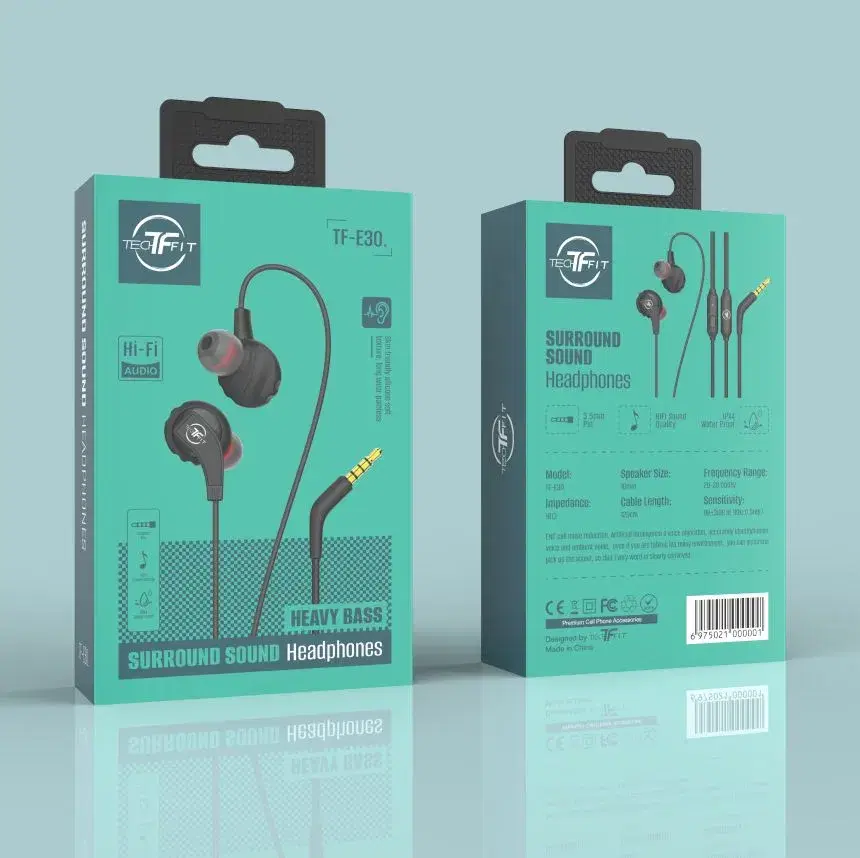 TechFit TF-E30 Surround Sound Heavy Bass Headphones