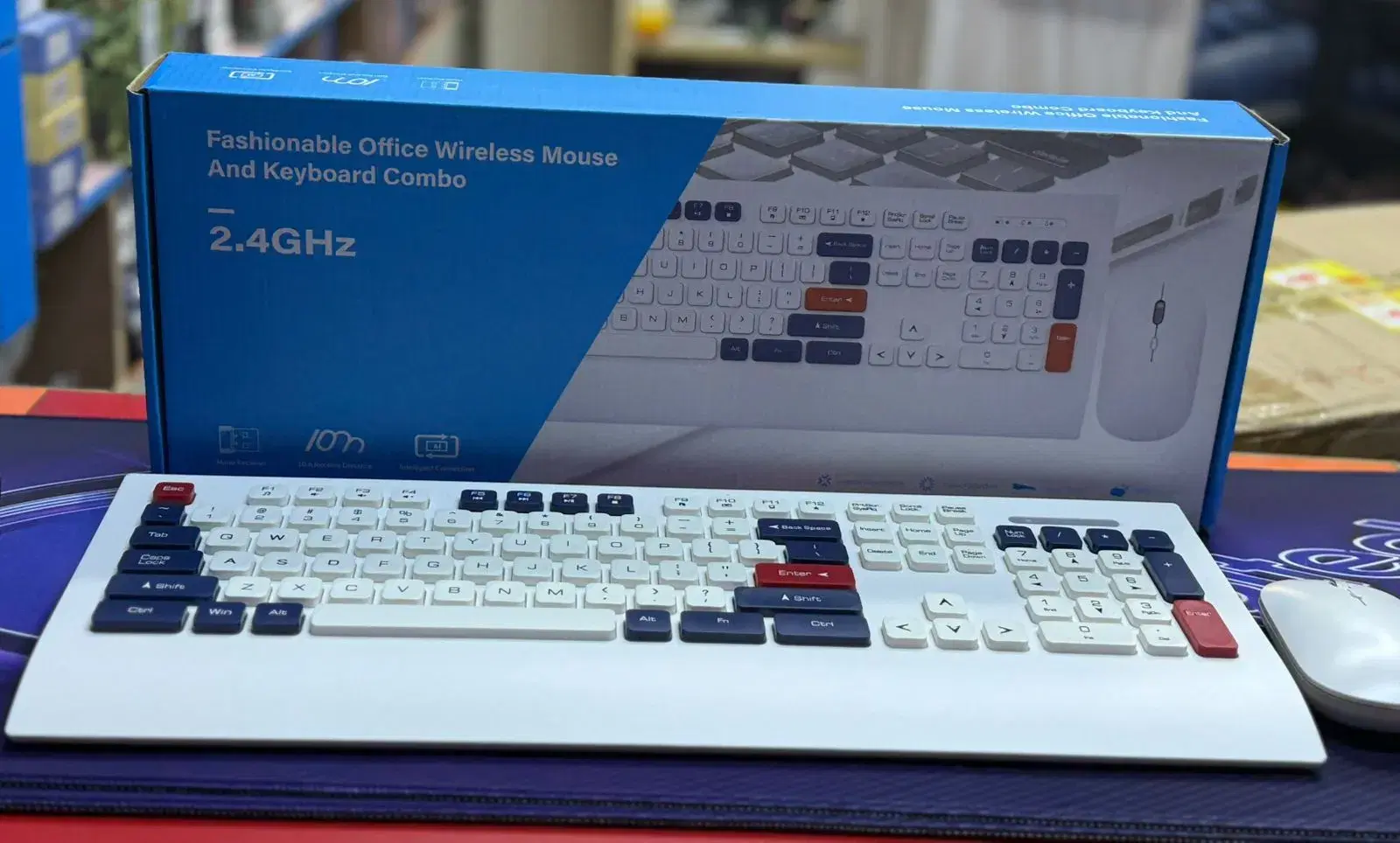 Fashionable Office Wireless Mouse and Keyboard Combo