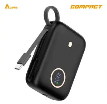 ALEWA COMPACT 10000mah Power Bank | Fast Charging | Rapid 2x Recharge | Digital Display