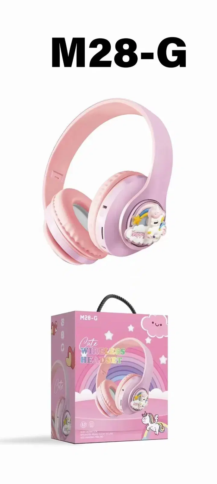 M28-G Wireless Headset | Cute Headphones For Kids