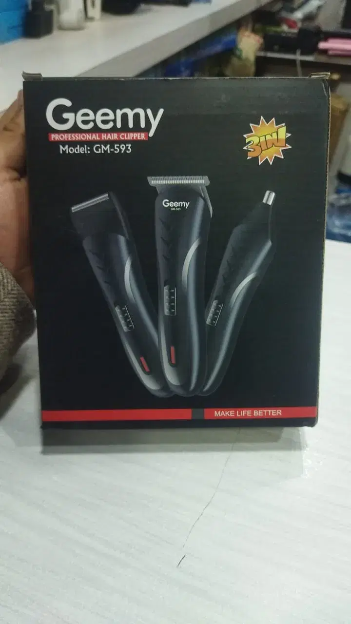 3 in 1 Hair Beard Shaving Trimming Trimmer Clipper ProGemei GM-593