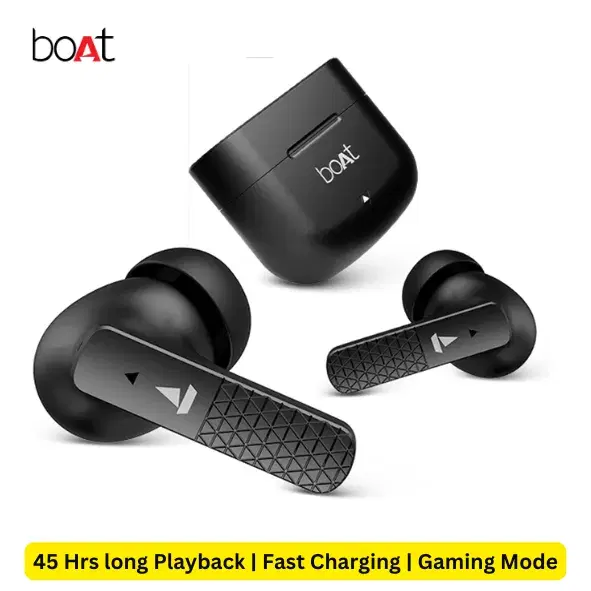 boAt AIRDOPES 91 | 45 Hours Long Playback | Fast Charging | Gaming Mode | IPX5 Water Resistance | Bluetooth V5.3