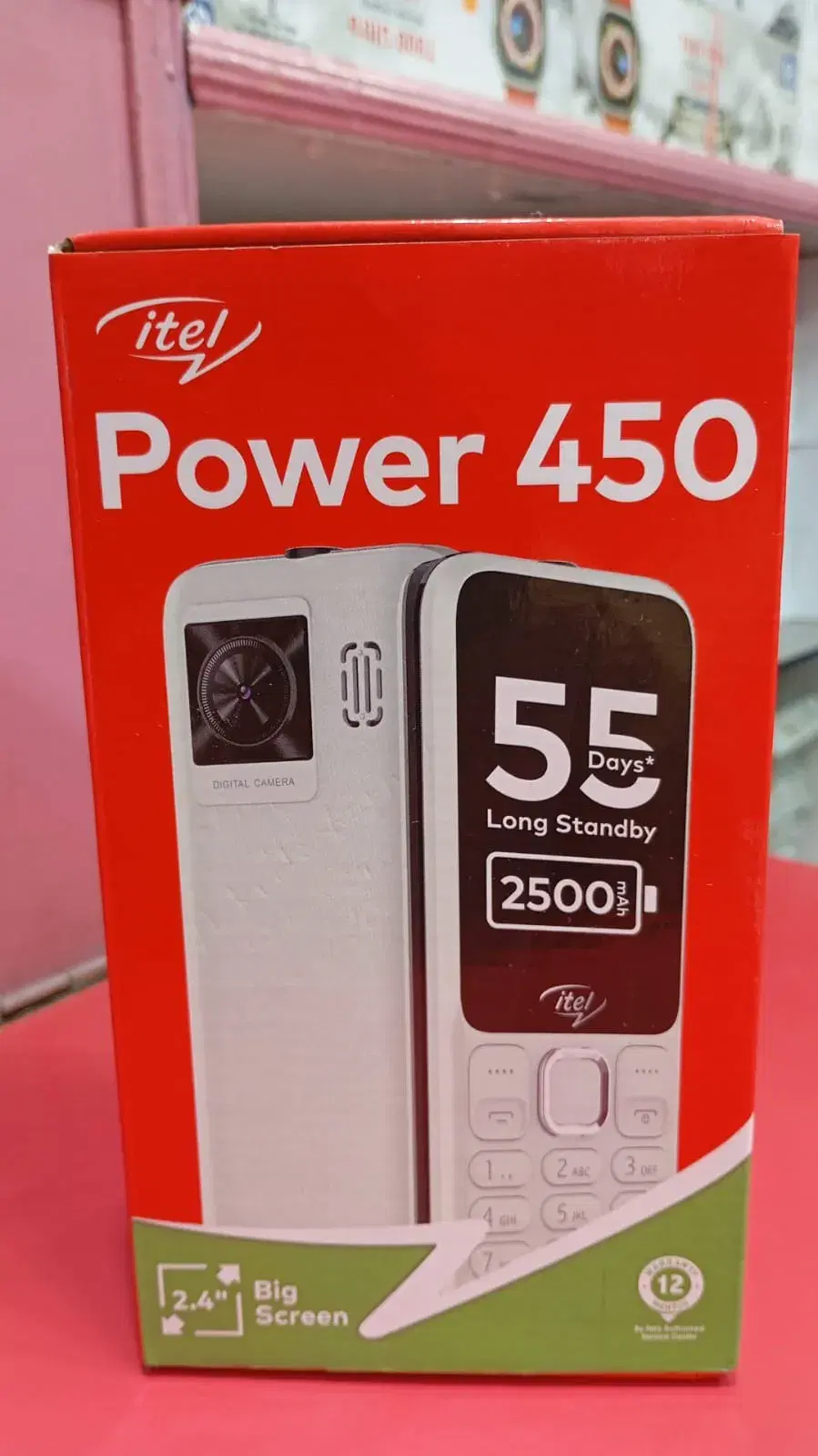 Itel Power 450- 2.4" Inch Display - DUAL SIM - 2500 mAh Battery -