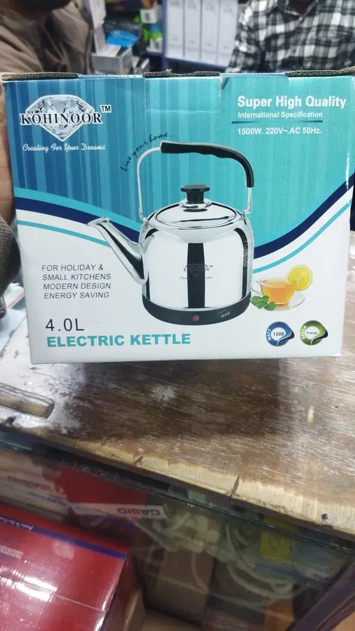 KOHINOOR Plate Heating Electric Kettle 4.0L