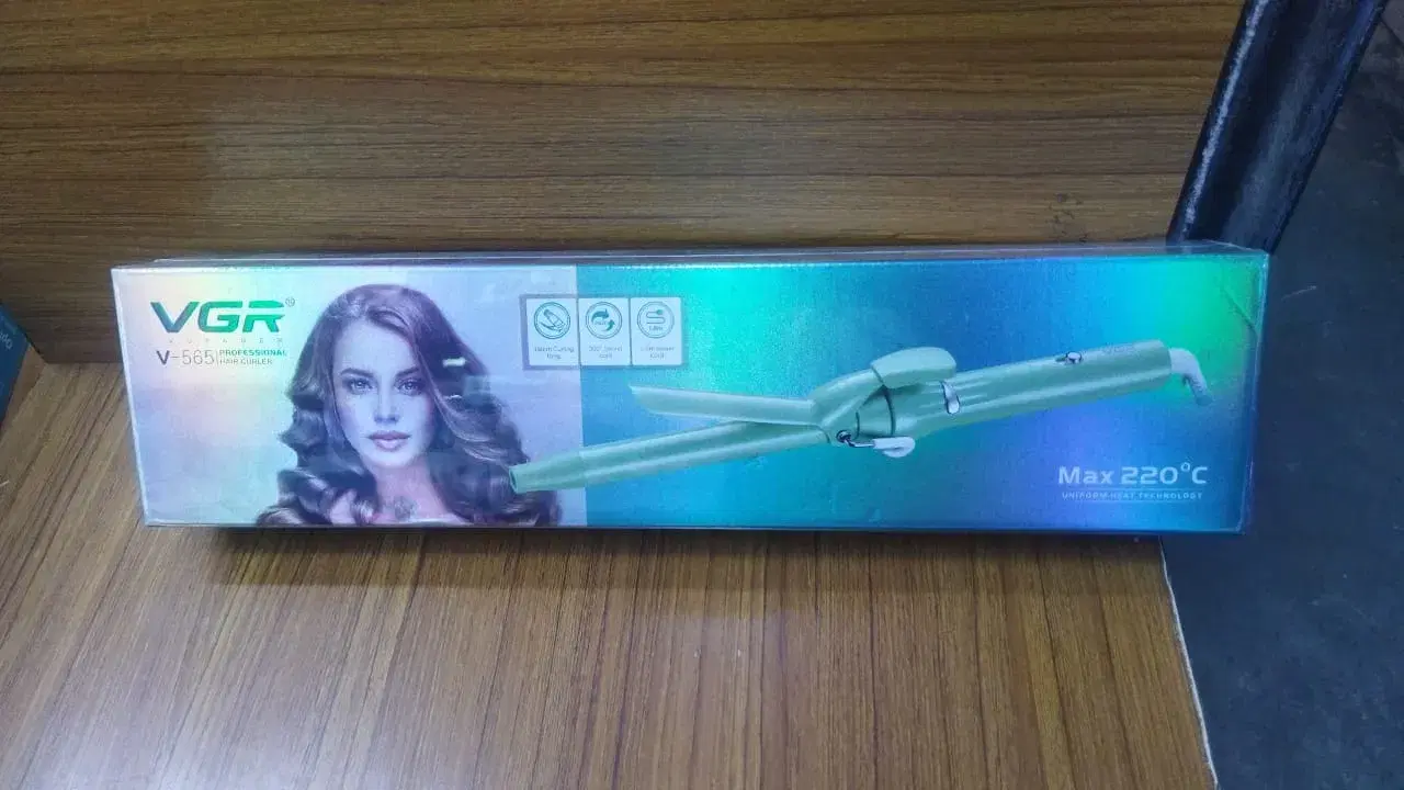 VGR V-565 Professional Electric Hair Curling Wand Fast Heating Curling Tong 19mm Ceramic Hair Curler with 220° C Max Heat Setting - Khopotraders