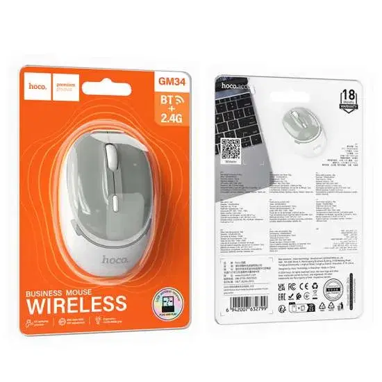 GM34 Nuevo dual-mode business wireless mouse-Black Metal Grey