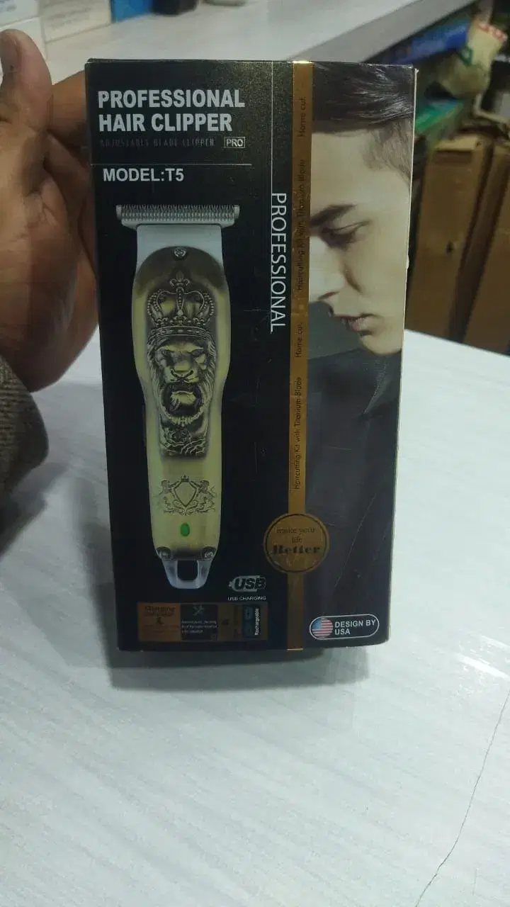T5 Professional Hair Clipper Trimmer 150min Runtime 5 Length Settings