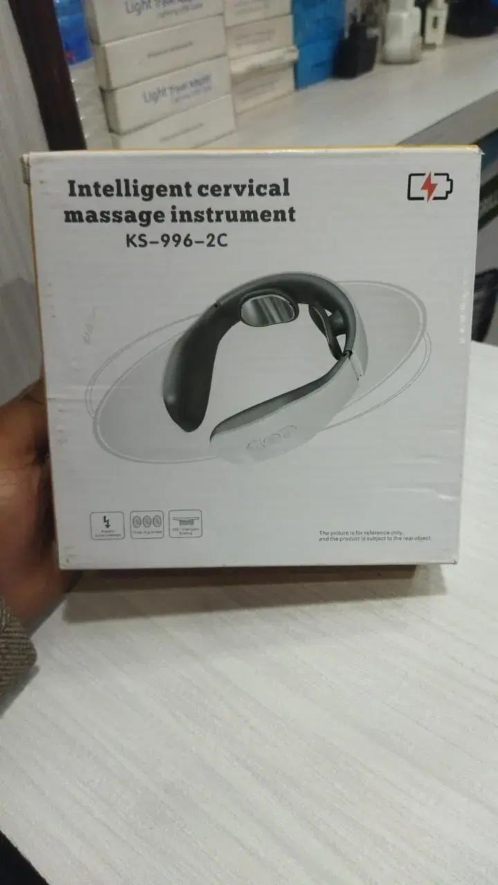 Electric Neck Massager with Usb Charging Cervical Massage Instrument with 6 Modes and 9 Intensities Adjustments