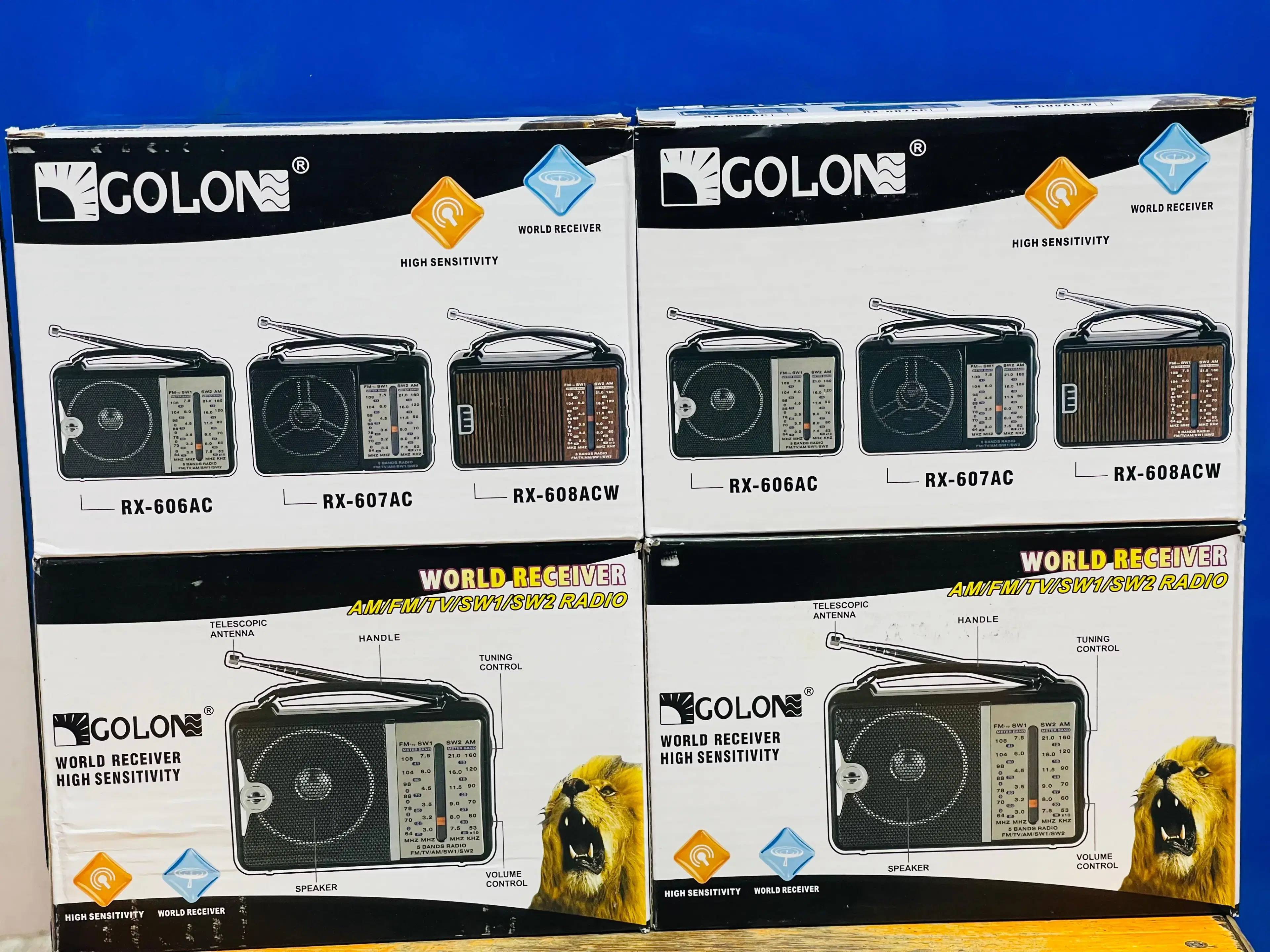 Cheap Portable Ac Dc Pwoered Golon Fm Radio Rx-606/607Ac