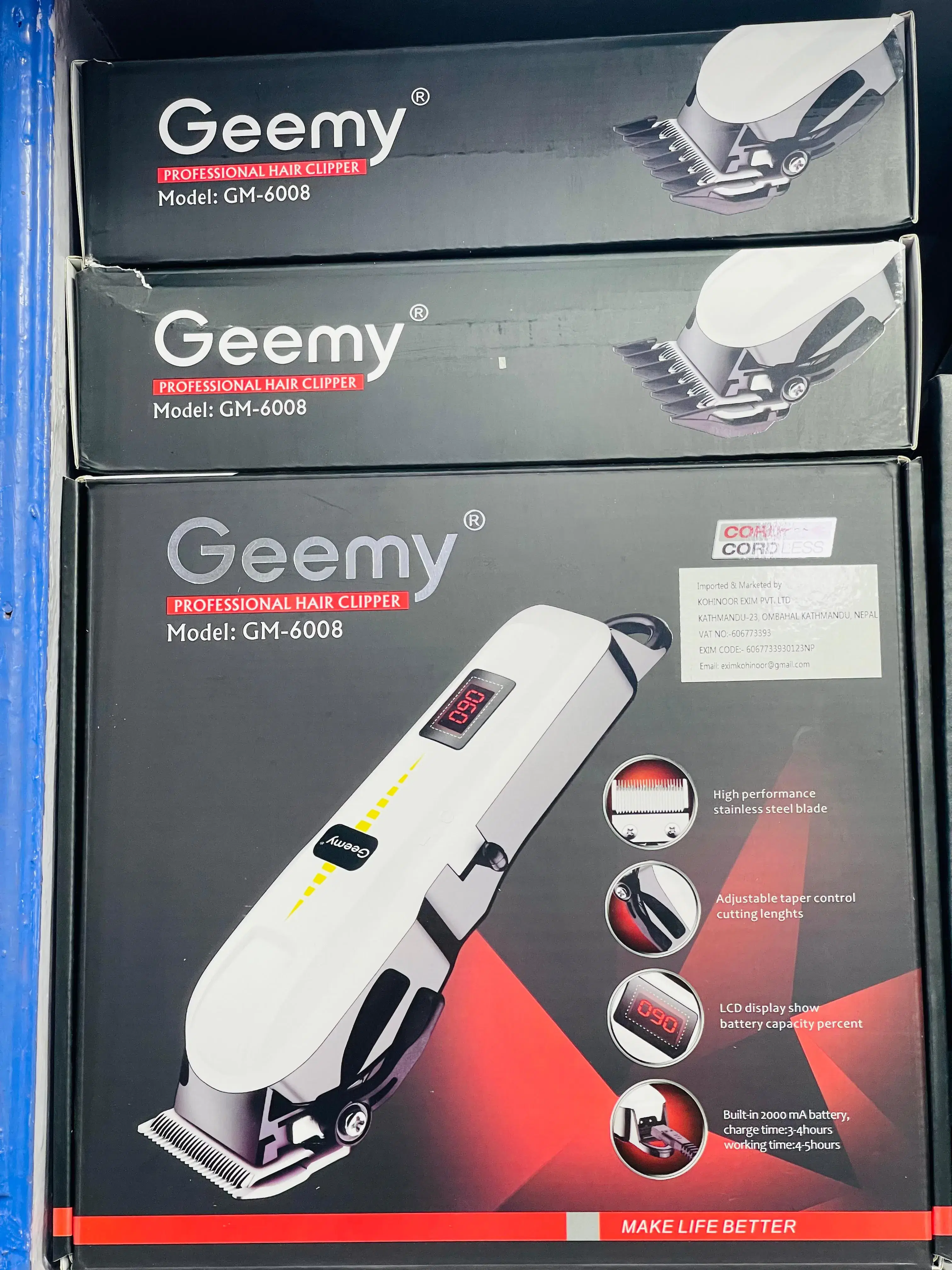 Geemy Gm-6008 Professional Hair Clipper Trimmer